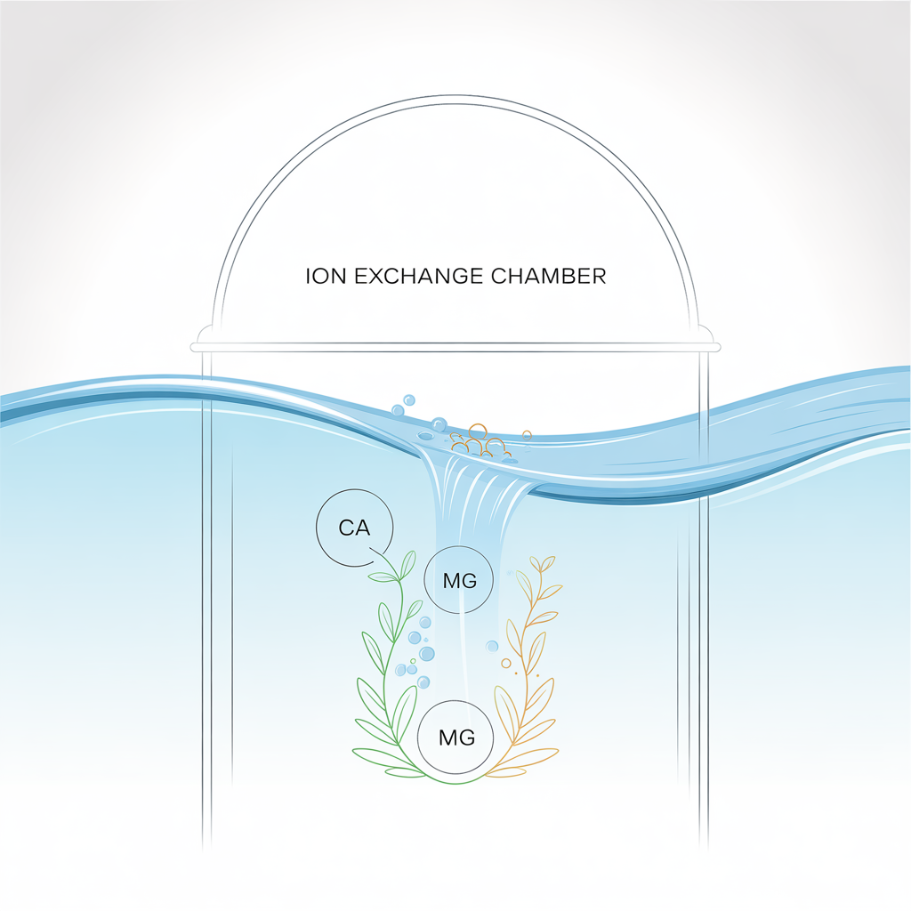 AquaTower ion exchange chamber